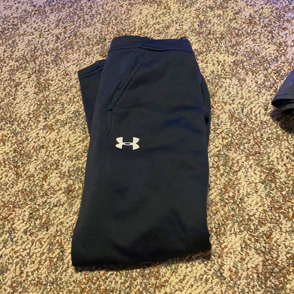 Black sweats pants made for either boys or girls